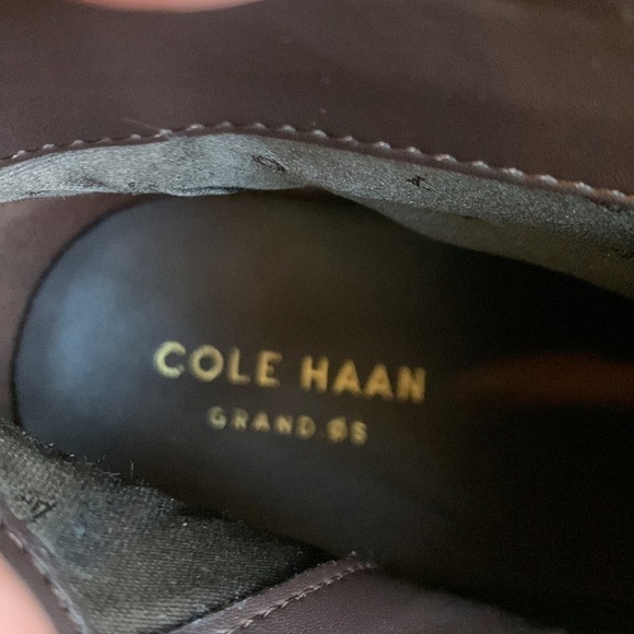 COLE Haan size 8 suede deep purple heeled boots. - Picture 7 of 7